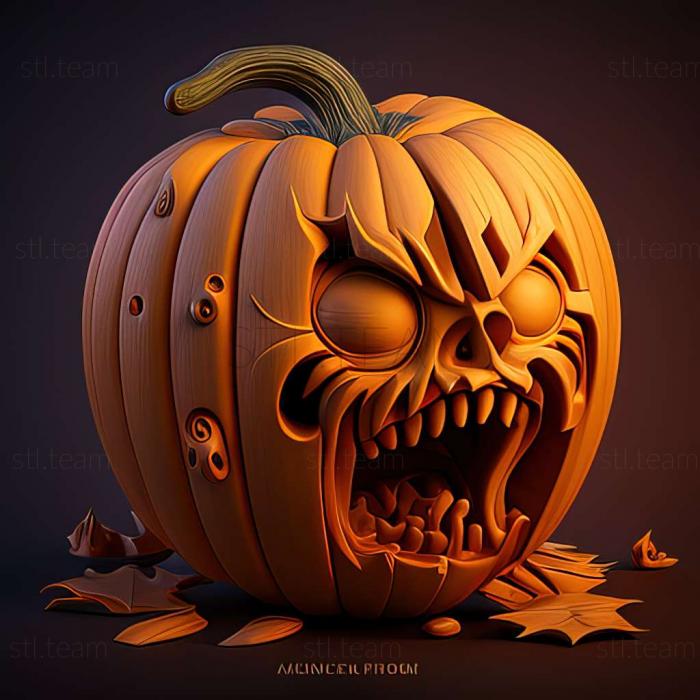 3D model Pumpkin Jack game (STL)